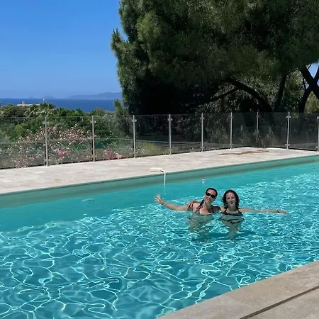 Corsicadream Cupabia, Dans Proche Porticcio, Vue Mer, Piscine Lägenhet