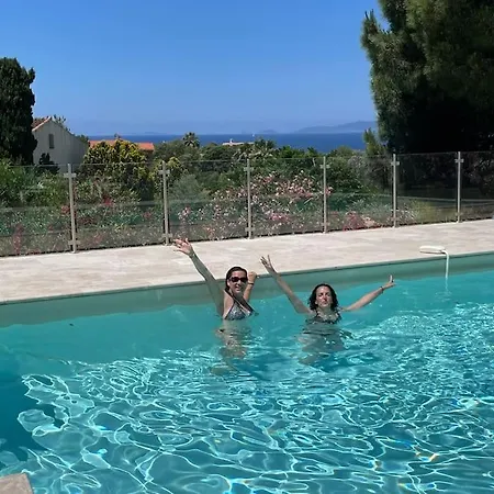 Corsicadream Cupabia, Dans Proche Porticcio, Vue Mer, Piscine Lägenhet *